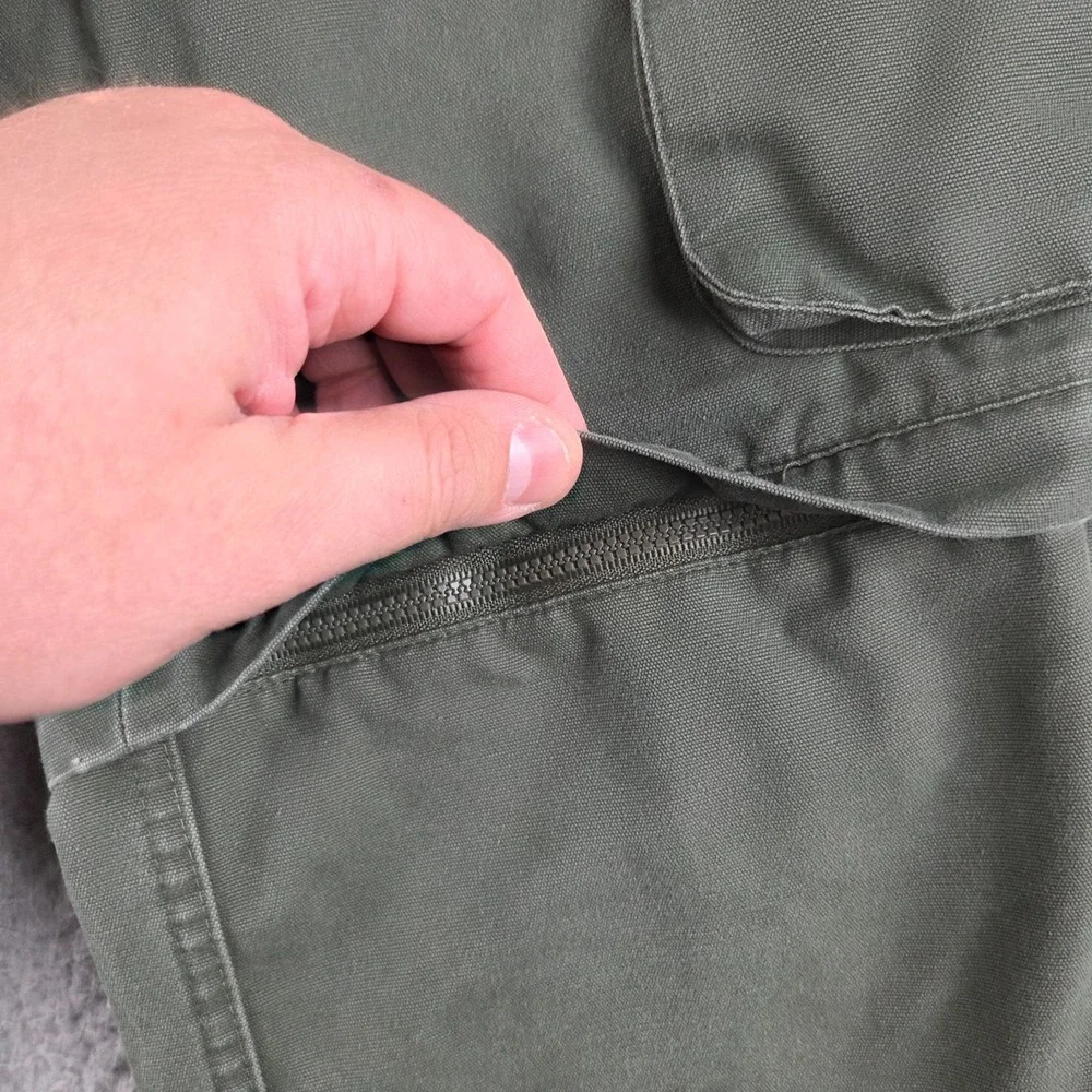 Boy Scouts Pants Youth 8 Green Cargo‎ Convertible Uniform Pant Unhemmed 25x24